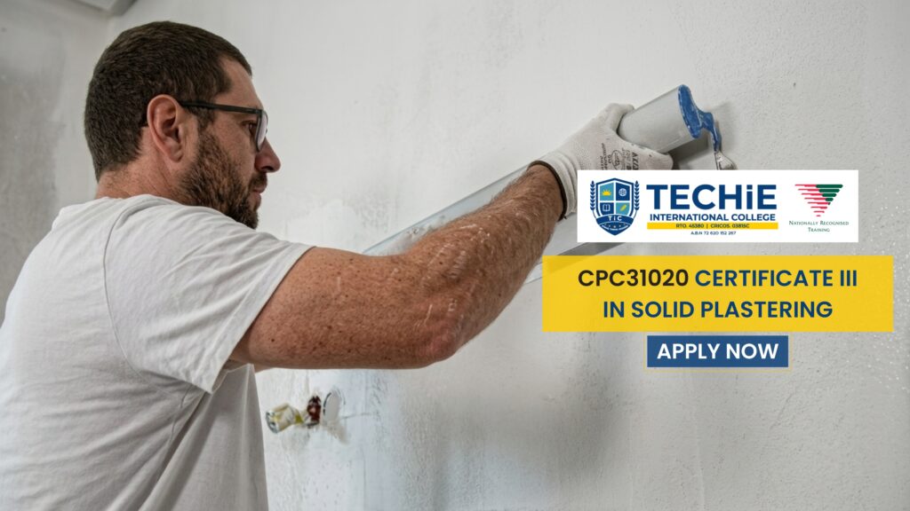 Certificate III in Solid Plastering